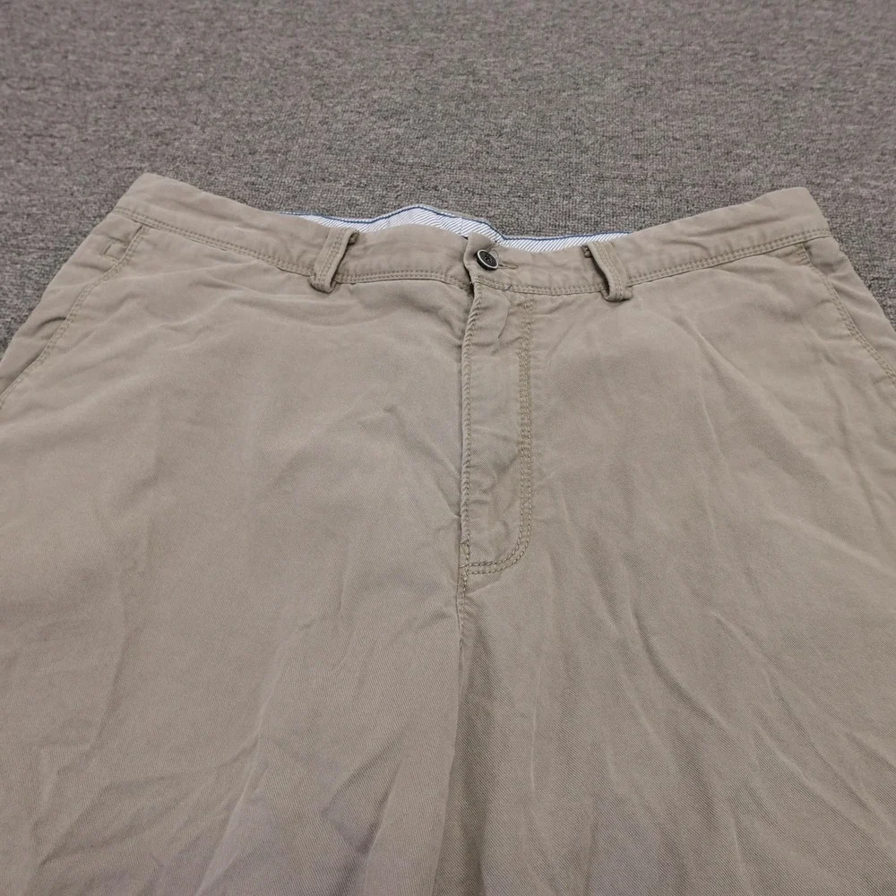 Tommy Bahama Shorts Mens 36 Beige Tencel Lyocell Chino Stretch 10 Inseam Casual